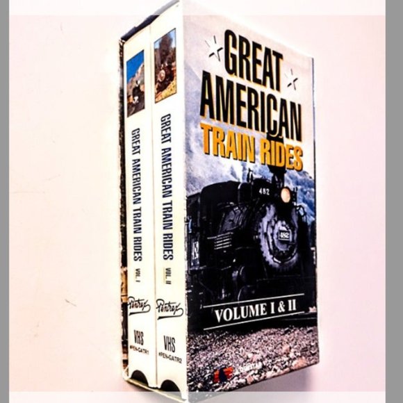 TRAIN & RAILROAD VHS ~ 2 COLLECTOR SETS-7 Tapes ~ Train Rides & Great Railroads - Picture 3 of 15